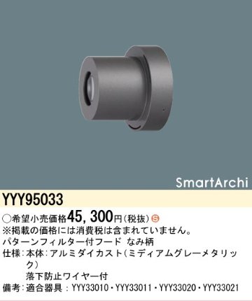 安心のメーカー保証【インボイス対応店】【送料無料】YYY95033 パナソニック オプション フード パターンフィルター付　なみ柄  Ｈ区分の画像
