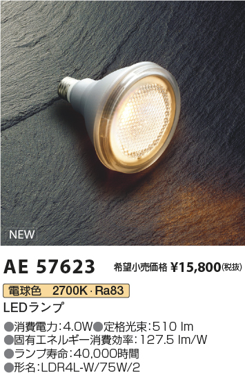 安心のメーカー保証【インボイス対応店】【送料無料】AE57623 コイズミ ランプ類 LED  Ｈ区分の画像
