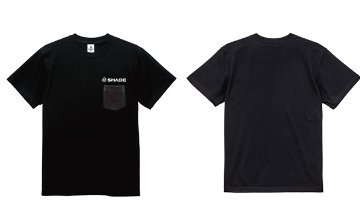 SHADE ワンポイントロゴ ポケットTシャツ ブラックの画像