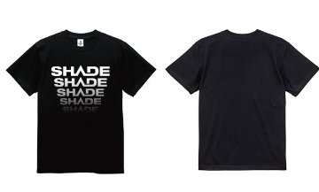 SHADE グラデーションロゴ Tシャツ　ブラックの画像