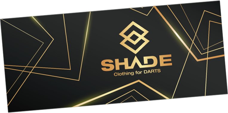 SHADEフェイスタオル　ブラック＆ゴールドの画像