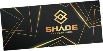 SHADEフェイスタオル　ブラック＆ゴールドの画像