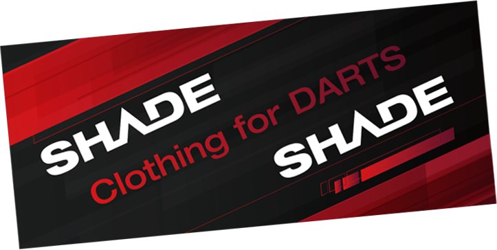 SHADEフェイスタオル　ブラック＆レッドの画像