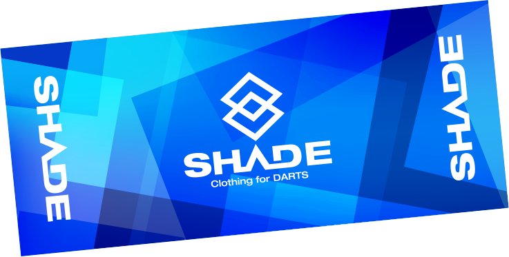 SHADEフェイスタオル　ブルーの画像