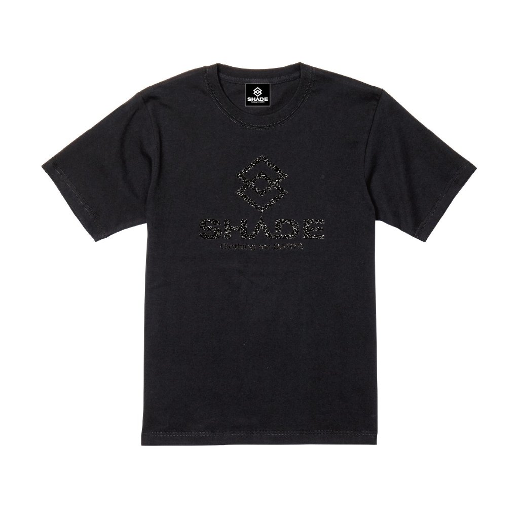 SHADE　ブランドロゴＴシャツ　ブラックラメの画像