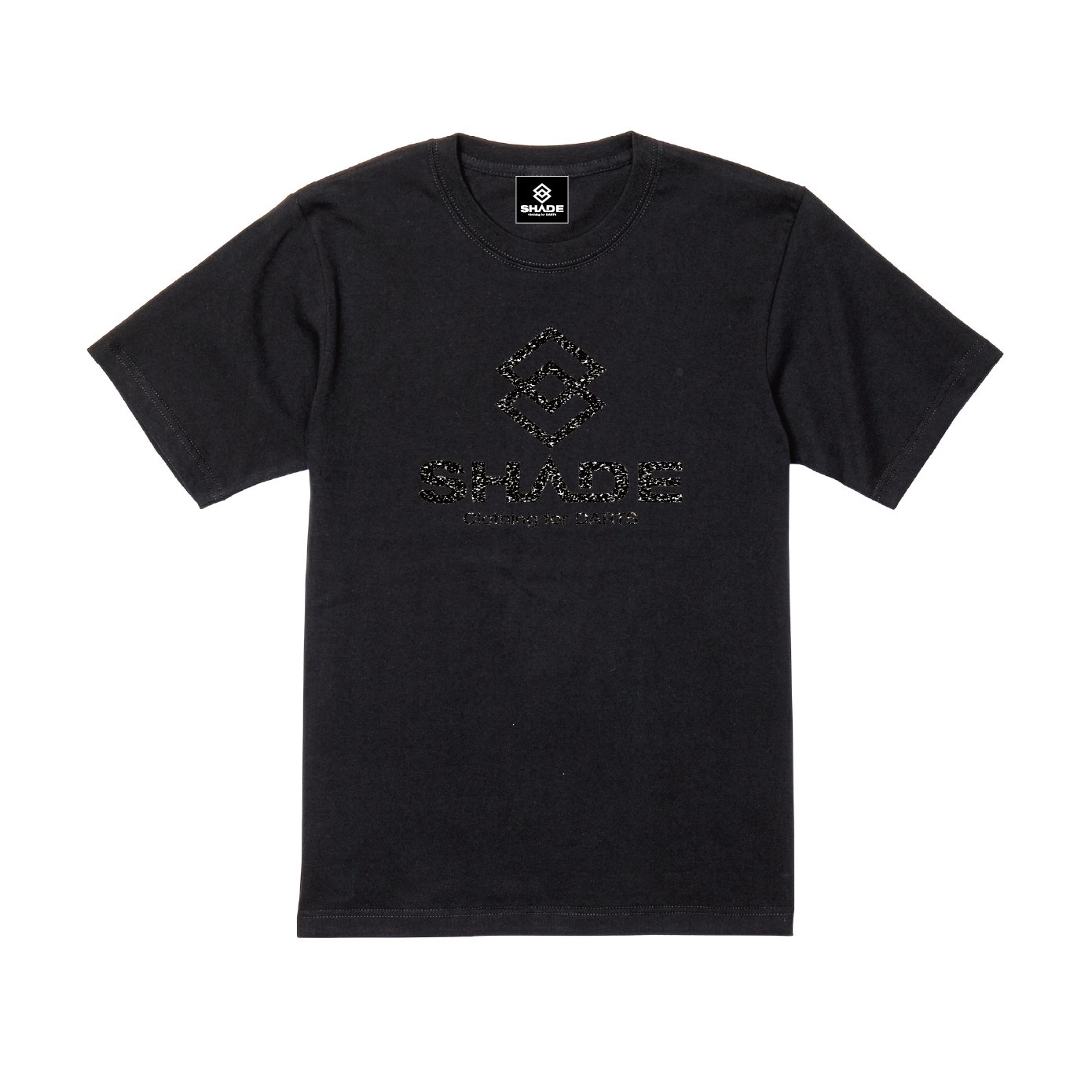 SHADE　ブランドロゴＴシャツ　ブラックラメの画像