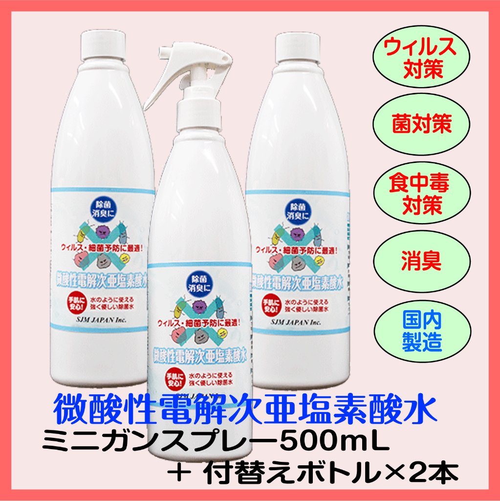 ミニガンスプレー500mL＆付替えボトル２本の画像
