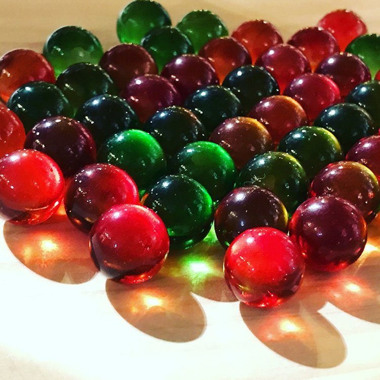 ビー玉　X'masビー玉セット 17mm（36個）の画像