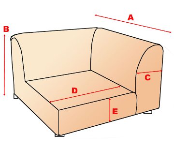 別注 ソファーカバー オーダー コーナータイプ l字タイプ用  の画像