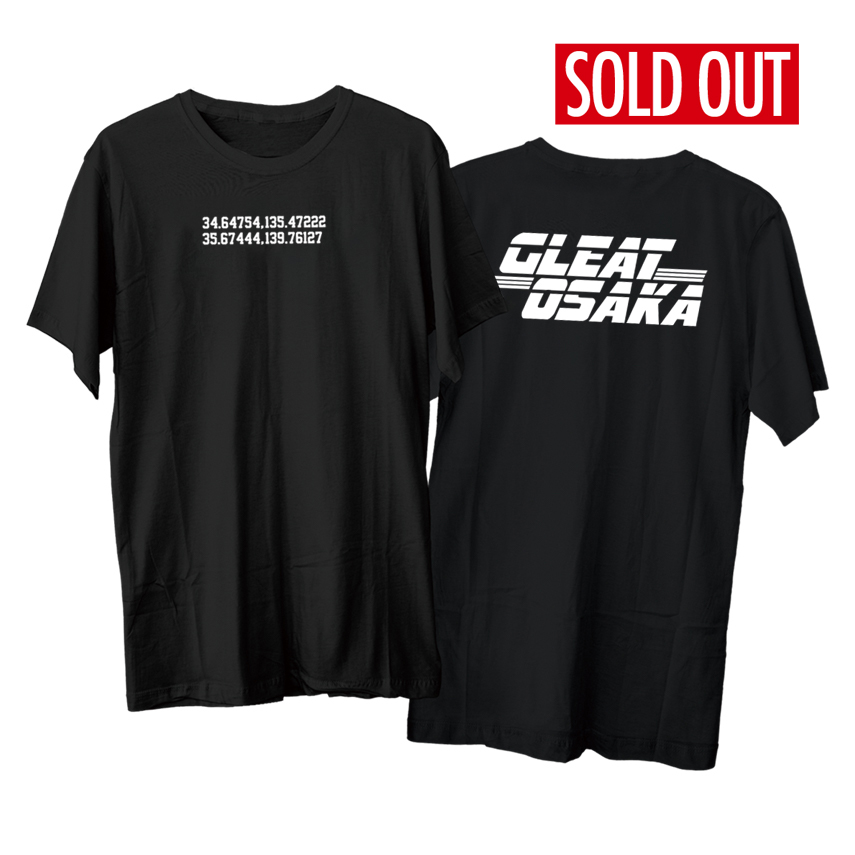 <T-Hawkプロデュース第3弾>GLEAT×OSAKA Tシャツ／BLACK画像