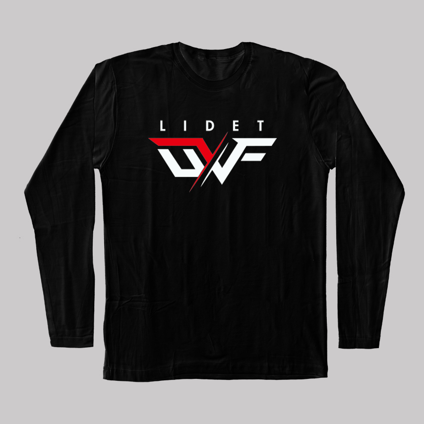 残り僅か】LIDET UWF ロングTシャツ / BLACK｜LIDET ENTERTAINMENT shop