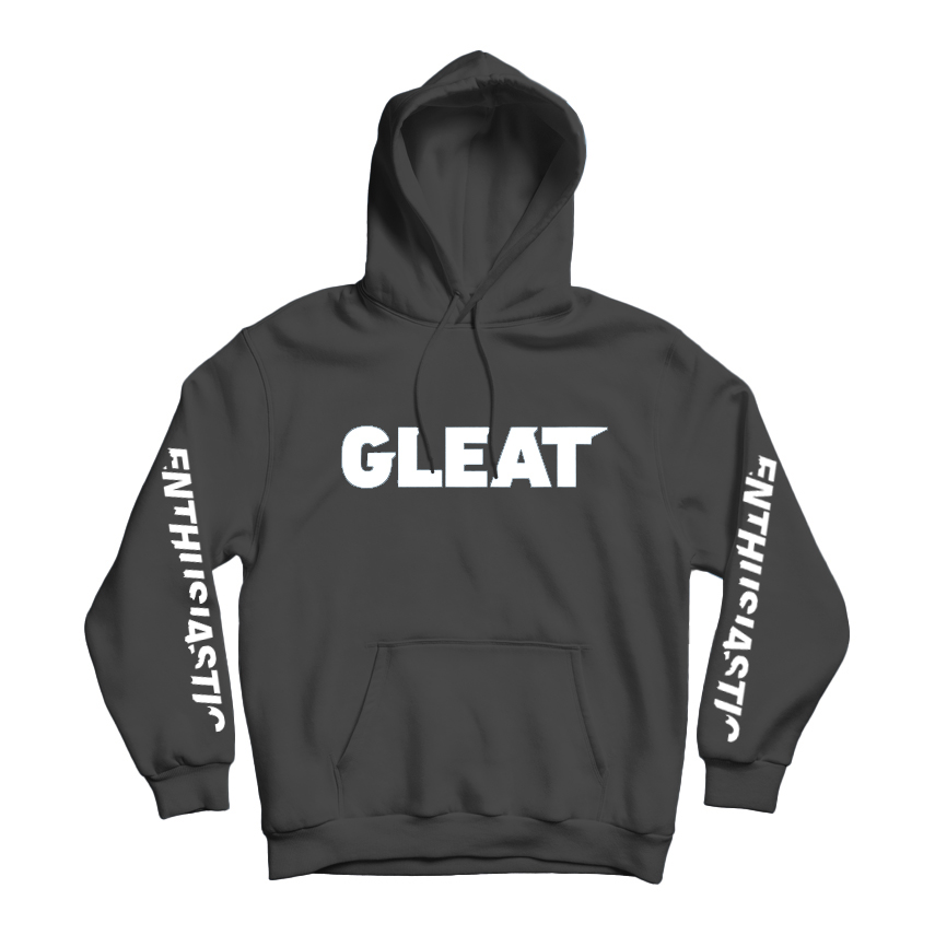 GLEAT LOGO パーカー/ BLACKの画像