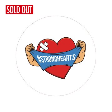 #STRONGHEARTS缶バッジ <76mmサイズ>画像