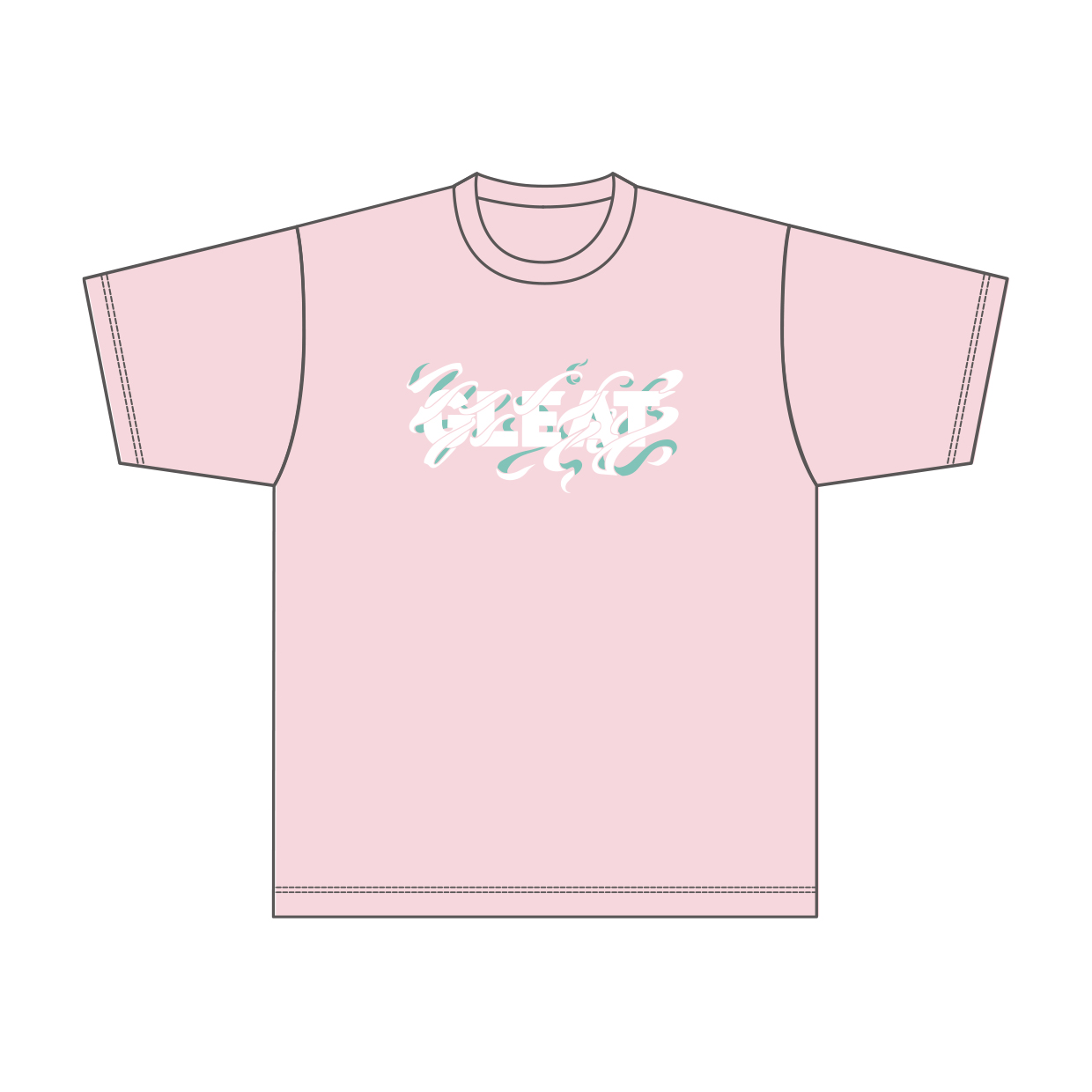 GLEAT 春リボンTシャツ　パステルカラー / ピンク画像