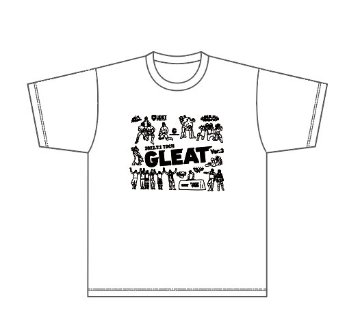 ラスト1枚!【GLEAT Ver.3】イラスト大会記念Tシャツ / WHITE画像