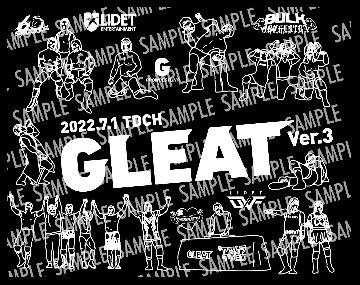 【GLEAT Ver.3】 イラスト大会記念Tシャツ / BLACK画像