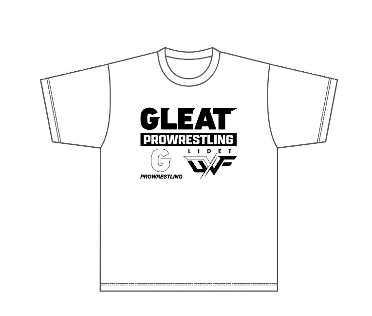 GLEAT ALL LOGO Tシャツ / WHITE画像