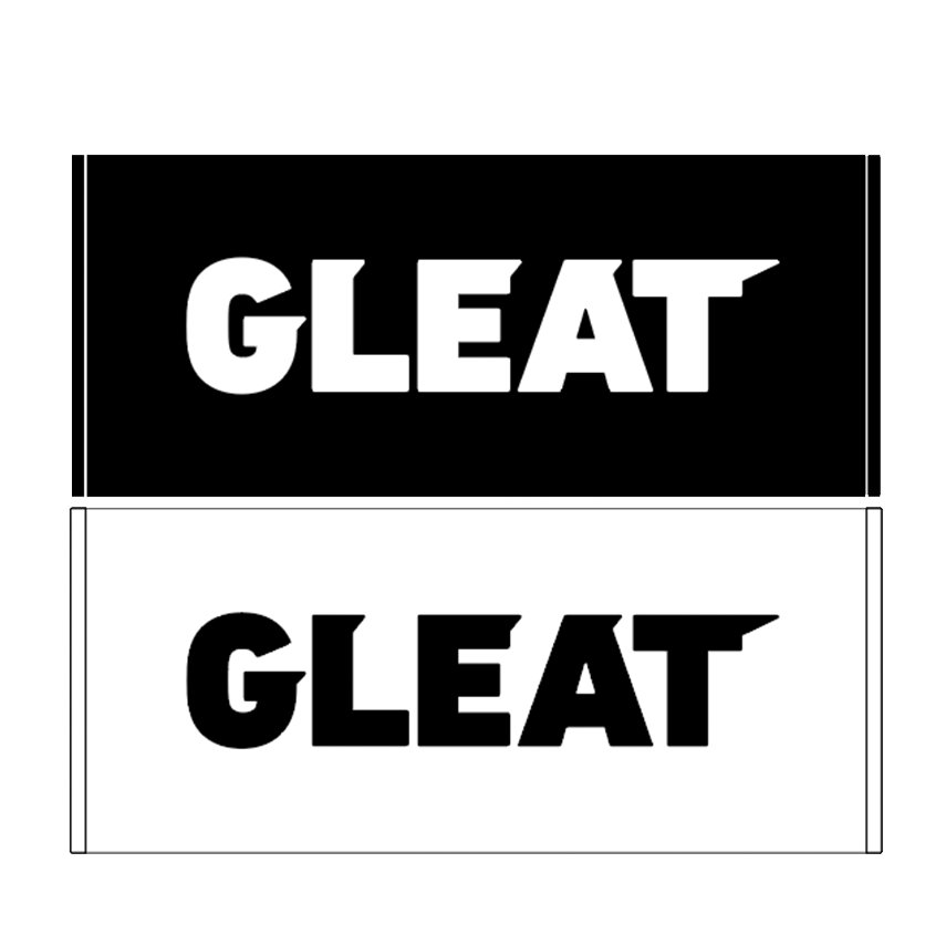 GLEAT LOGO 応援タオル [ 黒/白 ]の画像