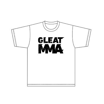 GLEAT MMA LOGO Tシャツ / WHITEの画像