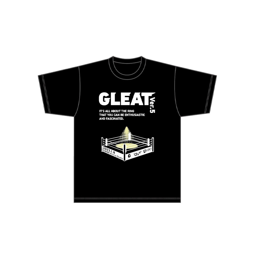 【47】GLEAT Ver.5 大会記念Tシャツ【原点】/黒の画像