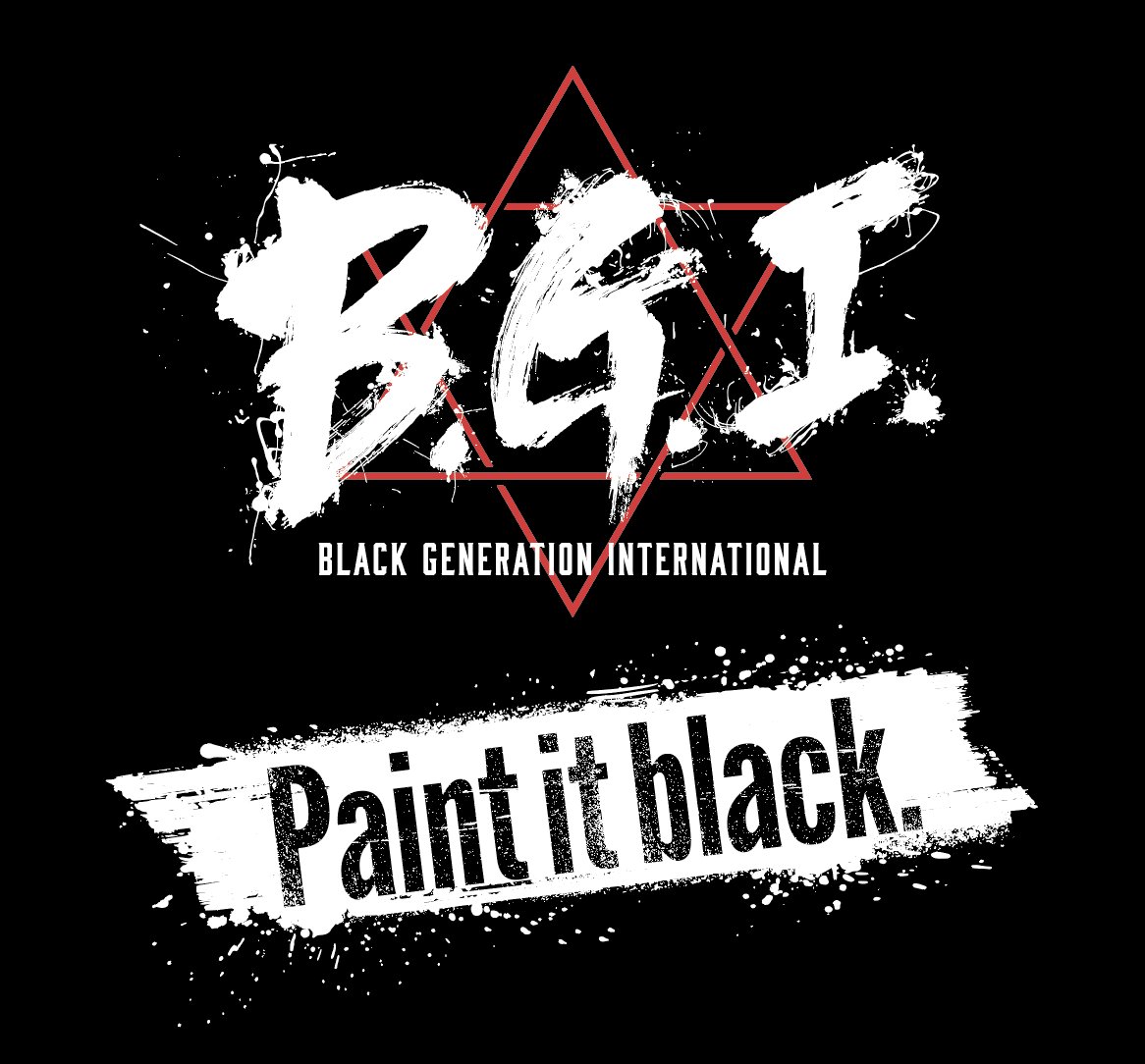 B.G.I. LOGO Tシャツ/黒画像