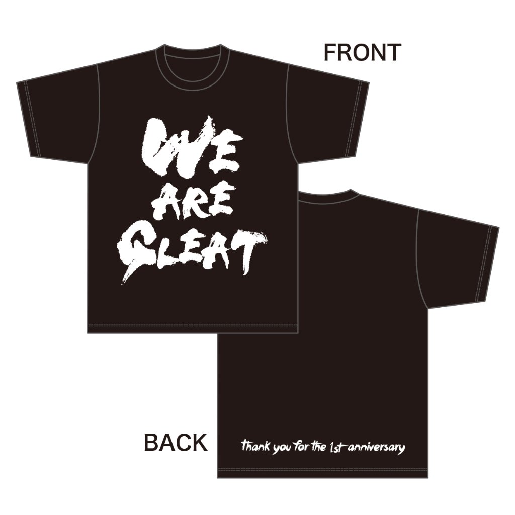 【43】WE ARE GLEAT ~1st Anniversary~ Tシャツ / 黒の画像