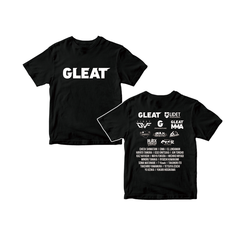 GLEAT 箱推しTシャツ / BLACK【初代ユニットロゴ入り】の画像