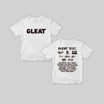 GLEAT 箱推しTシャツ / WHITE【初代ユニットロゴ入り】の画像