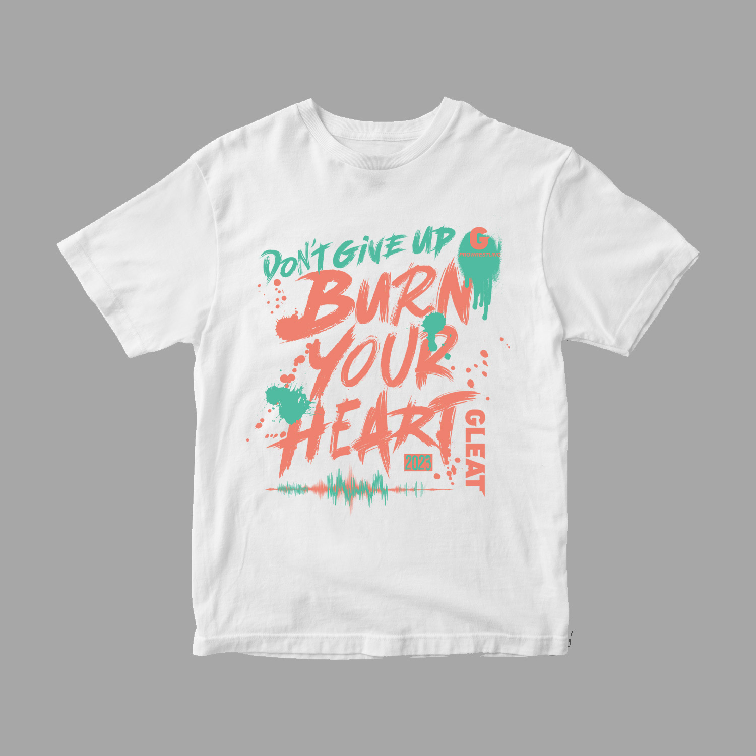 BURN YOUR HEART 2023 Tシャツ/白画像