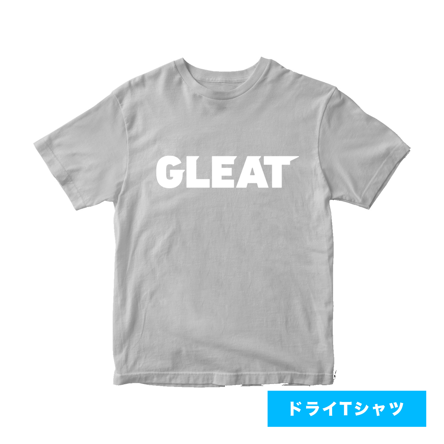 GLEAT LOGO ドライTシャツ/グレー画像