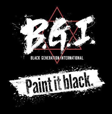 B.G.I. LOGO ロングTシャツ/黒の画像