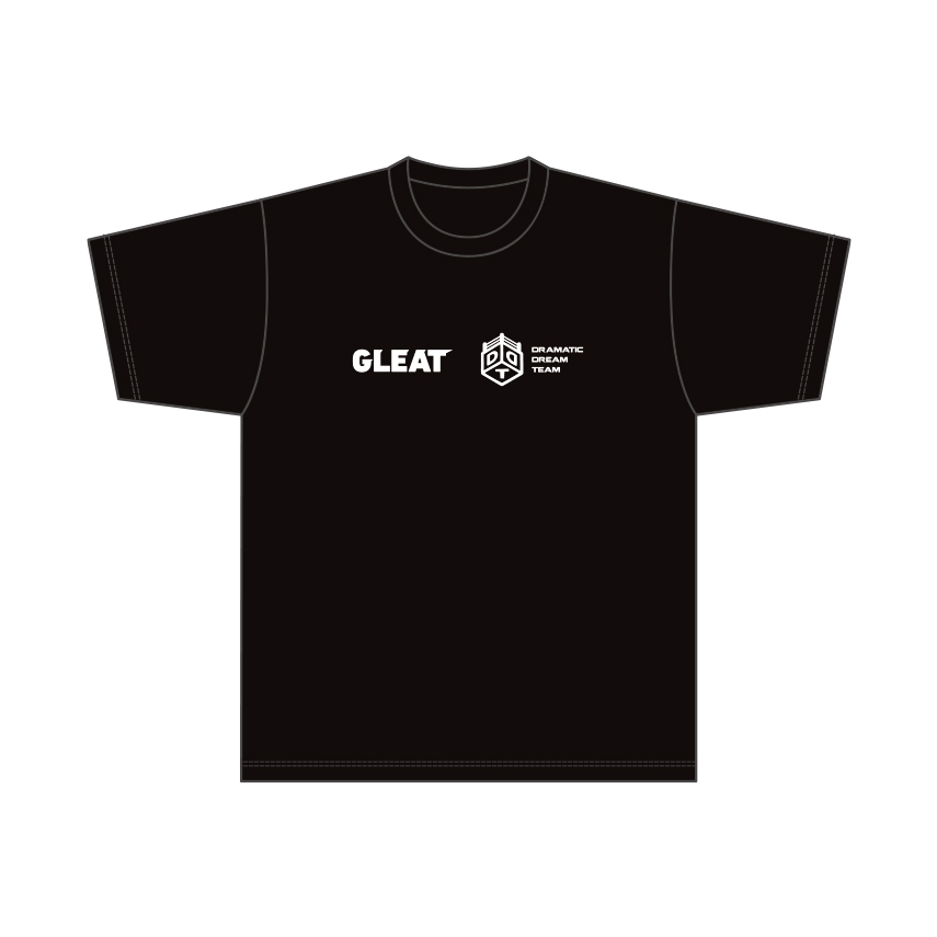 【62】【コラボ】GLEAT Ver.＆ GLEAT×DDT 大会記念Tシャツ / 黒の画像