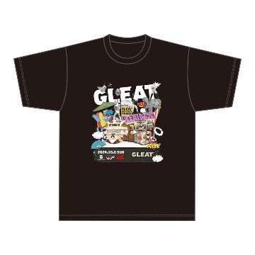 GLEAT VER.MEGA OSAKA 大会記念Tシャツ/黒の画像