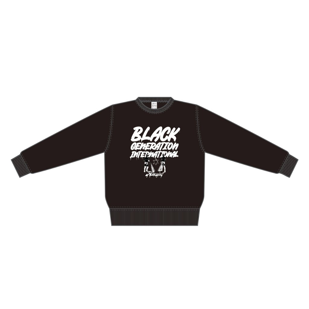 【111】【コラボ】B.G.I.×HAOMING 石田＆井土 スウェット/黒の画像