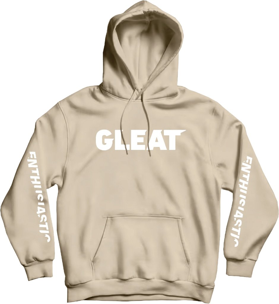 【9】GLEAT LOGOパーカー/カフェオレクリームの画像