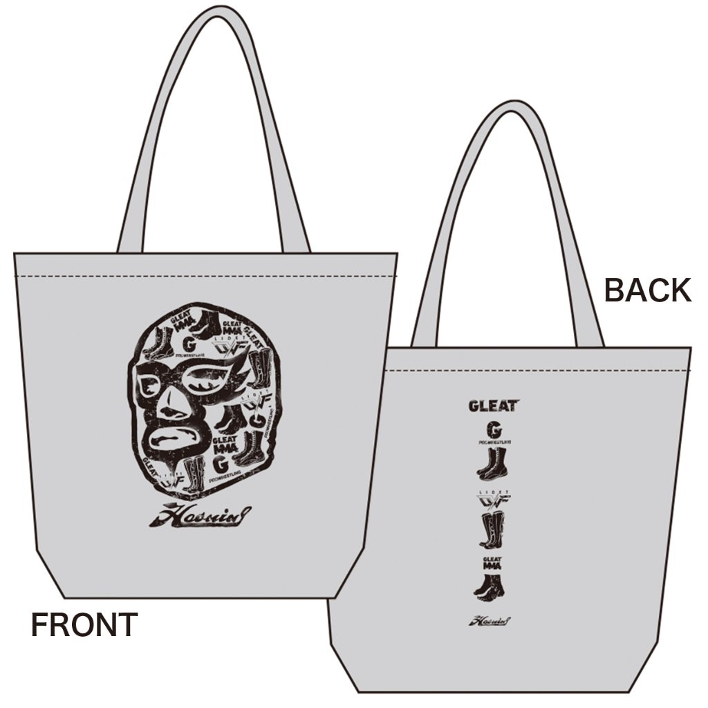 【bassicコラボ】GLEAT×HAOMING トートバッグ/グレーの画像