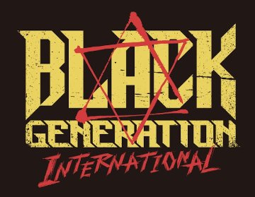 B.G.I. LOGO Tシャツ/黒【ゴールドプリント】の画像