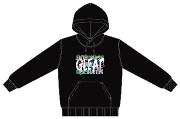 GLEAT CLASSIC Ⅱパーカー / 黒 の画像