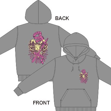 TRIPLE LOVE HAWK パーカー/ グレーの画像