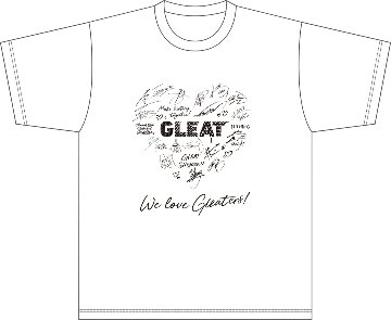 WE LOVE GLEATERS!4 Tシャツ / 白の画像