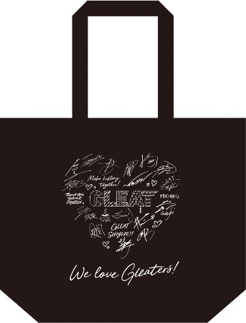 WE LOVE GLEATERS!4トートバッグ/黒の画像