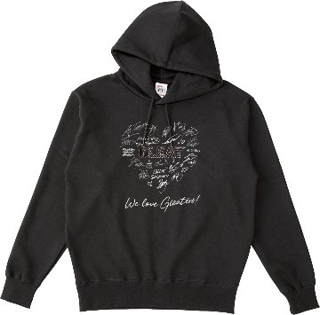 【8】WE LOVE GLEATERS! ポケットレスパーカー / 黒の画像