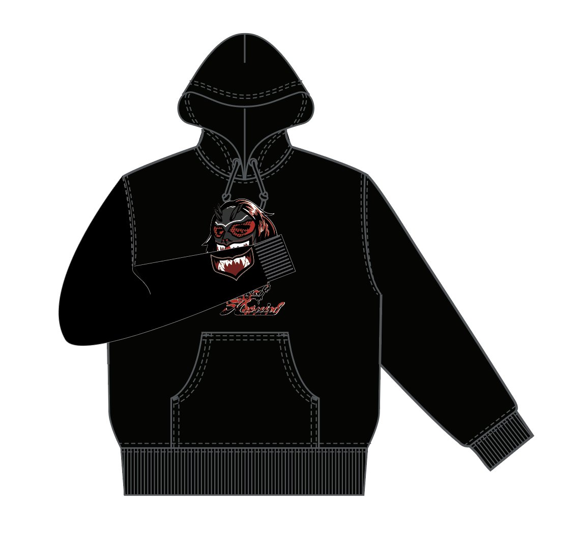 【コラボ】⭐︎数量限定特典付き⭐︎TJP×HAOMING コラボパーカー/黒の画像