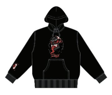 【コラボ】⭐︎数量限定特典付き⭐︎TJP×HAOMING コラボパーカー/黒の画像
