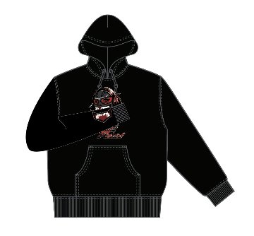 【コラボ】⭐︎数量限定特典付き⭐︎TJP×HAOMING コラボパーカー/黒の画像