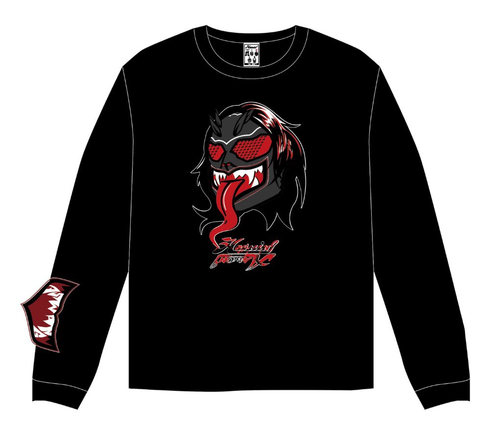 【119】【コラボ】⭐︎数量限定特典付き⭐︎TJP×HAOMING コラボ ロングTシャツ/黒の画像