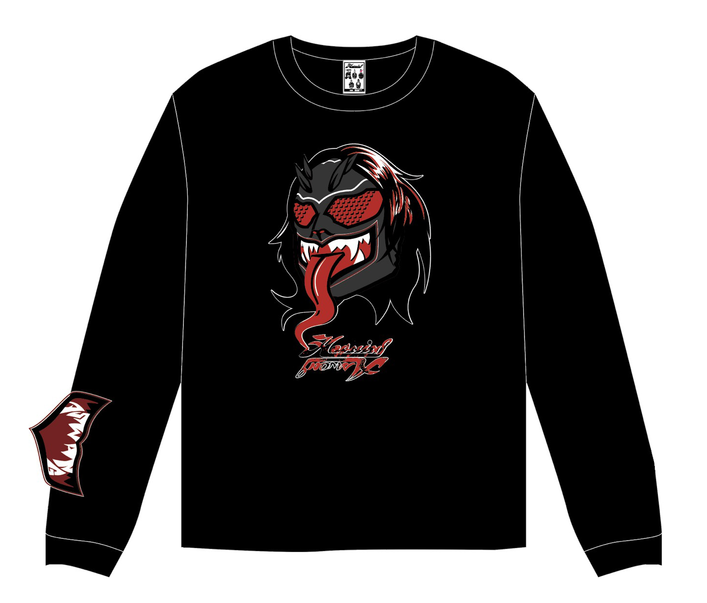 【コラボ】⭐︎数量限定特典付き⭐︎TJP×HAOMING コラボ ロングTシャツ/黒の画像