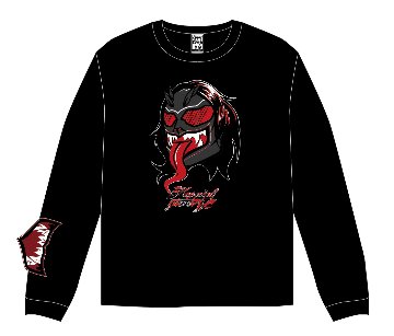 【コラボ】⭐︎数量限定特典付き⭐︎TJP×HAOMING コラボ ロングTシャツ/黒の画像