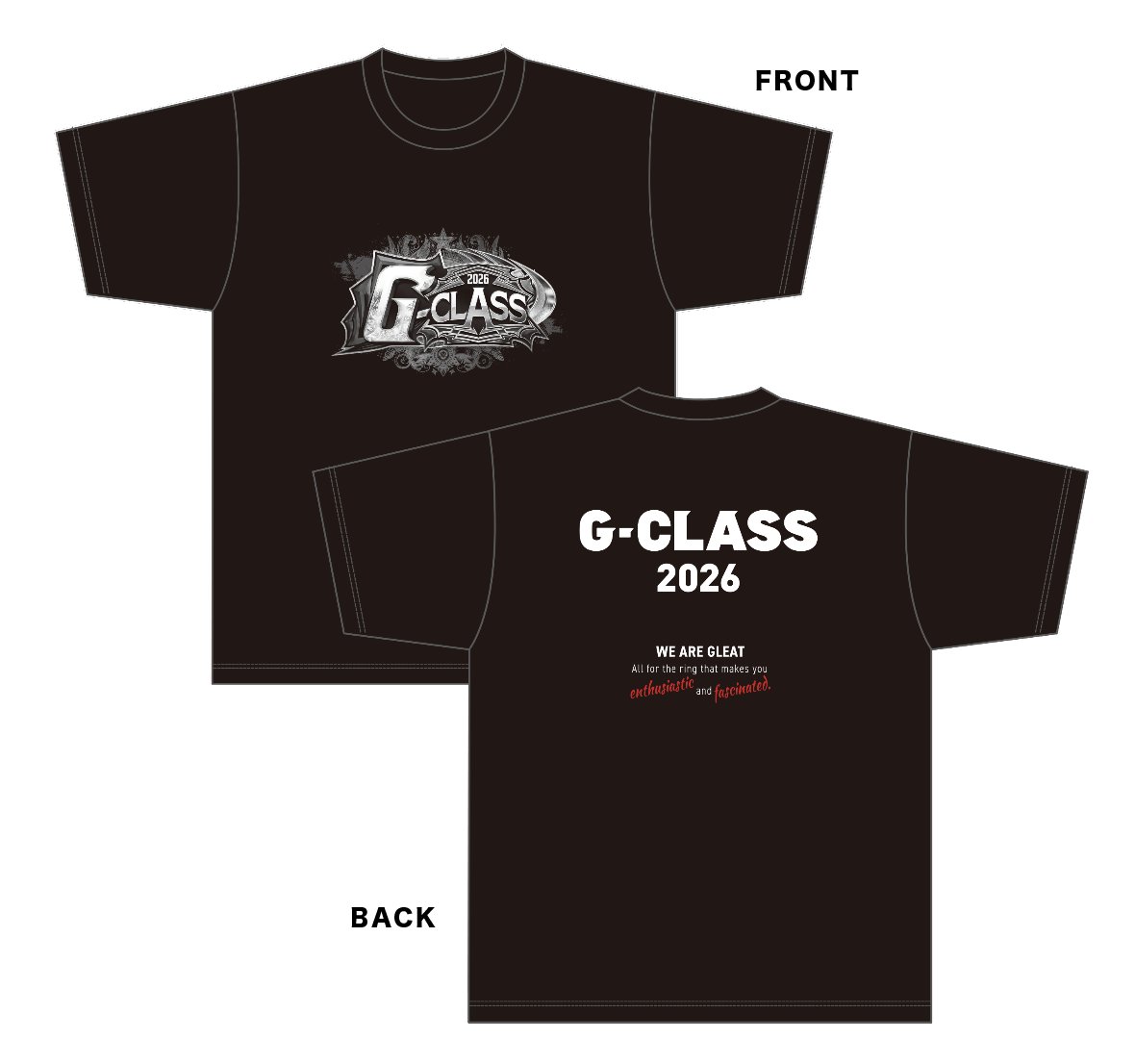 【S16】G-CLASS 2026 記念Tシャツ/黒の画像