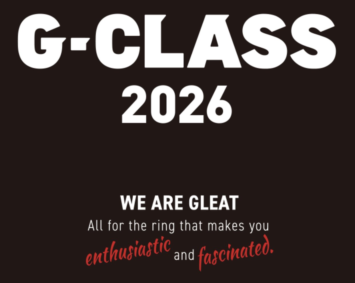 【S16】G-CLASS 2026 記念Tシャツ/黒の画像